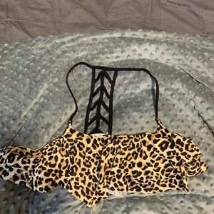 Cheetah print swim suit top